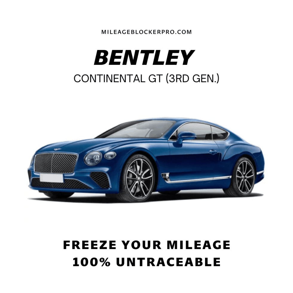 Bentley Continental GT 3rd GEN. Mileage Blocker Stopper Canbus Filter