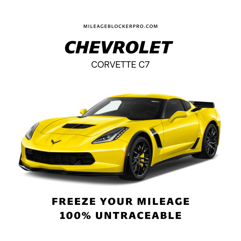 Chevrolet Corvette C7 Mileage Blocker