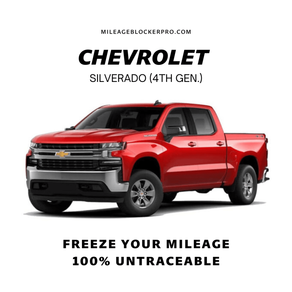 Chevrolet Silverado 4th Gen Mileage Blocker